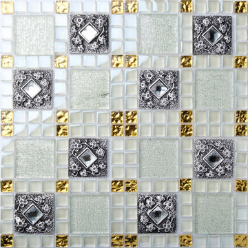 Indic Glass Metal Tiles