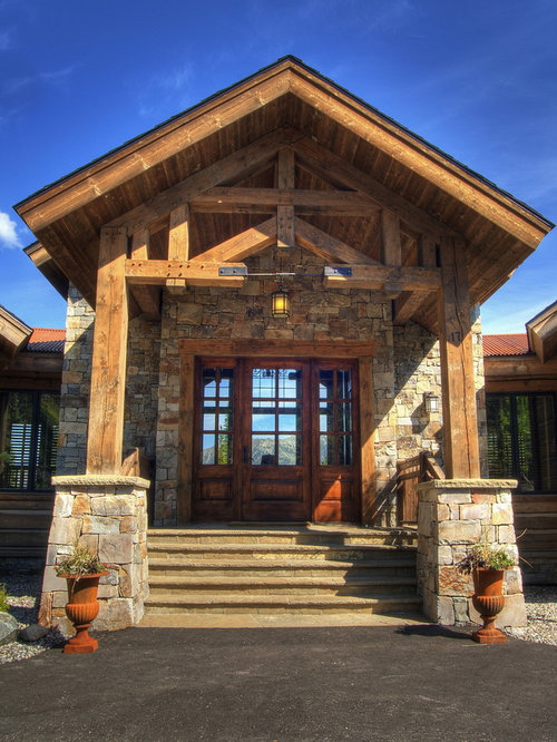 post and beam front entry ideas, pictures, remodel and decor