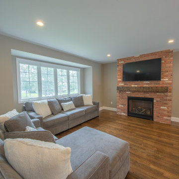 Old Bethpage Split Level Home Gets a 2nd Story Master Bedroom Suite, Kitchen Rem