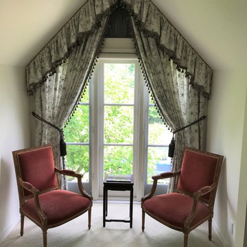 Custom Window Treatment for Dormer Window -- Deena Doherty