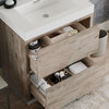 Boutique Bath Vanity, Natural Wood, 30", Single Sink, Freestanding