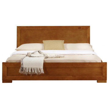 Oak Wood Full Platform Bed