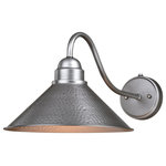Vaxcel - Vaxcel T0495 Outland - One Light Outdoor Long Arm Wall Mount - Designed with stately, yet rustic sophistication,Outland One Light Ou Brushed Pewter Brush *UL: Suitable for wet locations Energy Star Qualified: n/a ADA Certified: n/a  *Number of Lights: Lamp: 1-*Wattage:60w Medium Base bulb(s) *Bulb Included:No *Bulb Type:Medium Base *Finish Type:Brushed Pewter