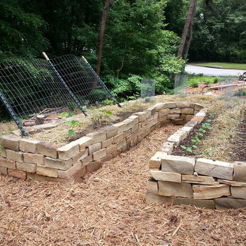 Rock Raised Veggie Garden Bed