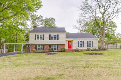 Example of an exterior home design in Other