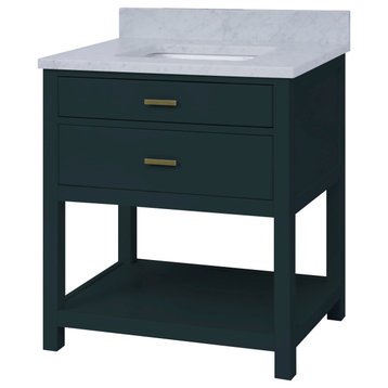 Le Bath by Sunny Wood Sachey Series 30" 1 Drawer Vanity With Open Shelf