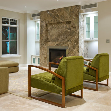 Marble Fireplace and Floor