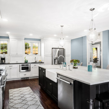 Bishop Black and White Kitchen
