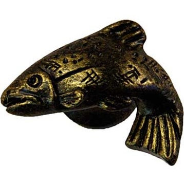 Fish Knob - Left Facing - Bronzed Black, SIE-681368
