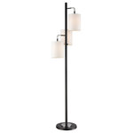 Elk Home - Elk Home 77101 Uprising - Three Light Floor Lamp - The Uprising floor lamp features 3 lights set behiUprising Three Light Black/Chrome White L *UL Approved: YES Energy Star Qualified: n/a ADA Certified: n/a  *Number of Lights: Lamp: 3-*Wattage:60w A19 bulb(s) *Bulb Included:No *Bulb Type:A19 *Finish Type:Black/Chrome
