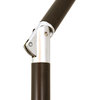 9' Bronze Collar Tilt Lift Fiberglass Rib Aluminum Umbrella, Sunbrella, Canvas