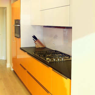 Vivid Orange High Glossy Kitchen in Marina del Rey