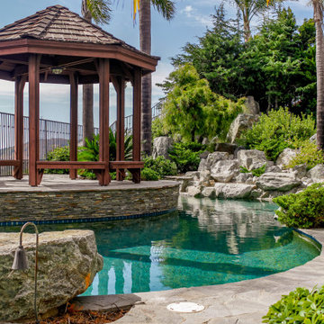 Gazebo and Swimming Pool in Orange