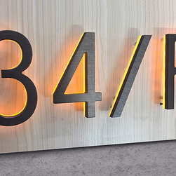 5" Backlit House Letter Signs - House Numbers