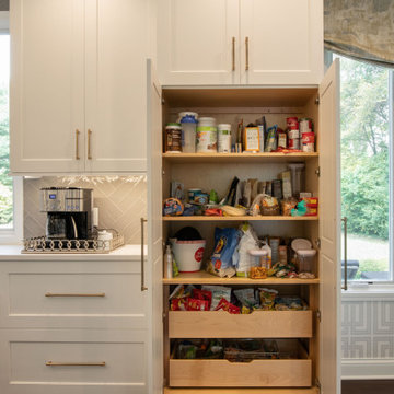Glamorous Kitchen, Dining and Living Renovation with Entertaining in Mind