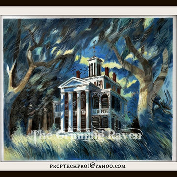 The Haunted Mansion Reproduction Painting "Night at The Mansion"