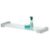 Wall-Mounted Frosted Glass Vanity Shelf Tiger Ontario Chrome