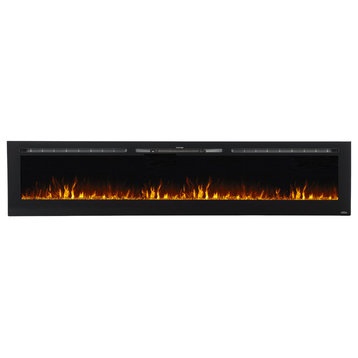 Touchstone Sideline 100" Recessed Electric Fireplace 80032