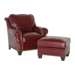 Leather Club Chairs and Ottomans - Products