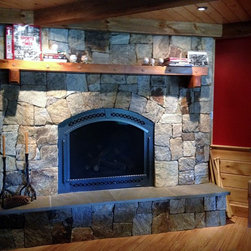 Natural Thin Stone Veneer Fireplace - Products