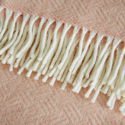 Samba Lambswool Throw Pale Pink - Throws