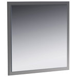 Fresca - Oxford Mirror, Gray, 32" - This classic mirror is a reflection of your own good taste. With a simple yet elegant carved wood frame in a Gray finish, this handsome wall mirror makes a stylish statement in a bathroom, entryway or bedroom. It would blend beautifully with any home decor theme. This rectangular mirror measures 32" in width and is also available with an Espresso, Mahogany or Antique White finish. To suit many decorating needs, the Fresca Oxford Mirror is available in varies sizes.