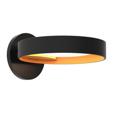 Sonneman 2650 Light Guide Ring 1 Light 1-1/2" Tall LED Wall - Satin Black /