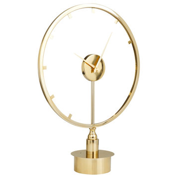 Modern Gold Stainless Steel Metal Clock 560338