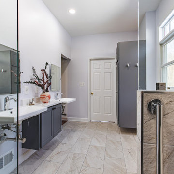 Master Bathroom Remodeled With Stand Alone Tub, Standing Shower, Warrenton VA