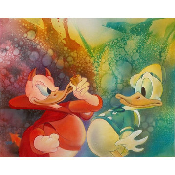 Disney Fine Art The Duality of Donald by JohnGallery Wrapped Giclee