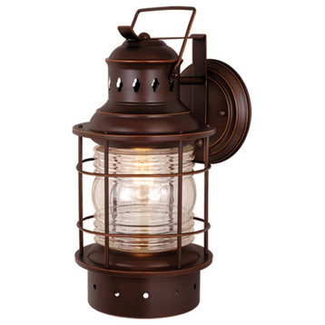 Vaxcel Hyannis 8-in Outdoor Wall Light Burnished Bronze OW37081BBZ