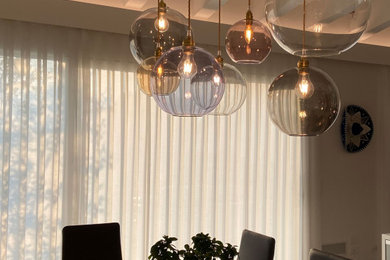 Immagine di una sala da pranzo minimalista