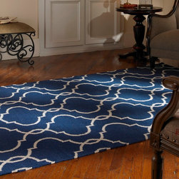 Grand Bazaar Over Dyed Area Rug- Blue - Area Rugs