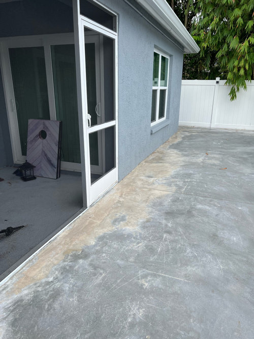 concrete discoloration