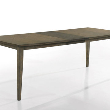 Bistro Vintage Walnut 72" Contemporary Rectangle Dining Table