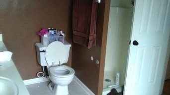 Master Bathroom Shower Before