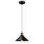 Industrial Hanging Pendant Light E26 Socket Black Metal Shade