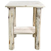 Montana Woodworks Transitional Wood Exterior End Table in Natural