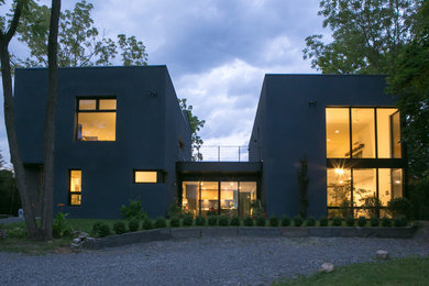 Example of a trendy home design design in Boston