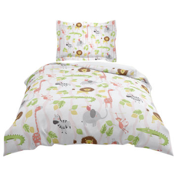 Jungle Pals and Friends Pink Comforter