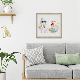 "Cool Hippies" Framed Painting Print