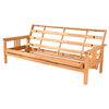 Caleb Frame Futon With Natural Finish, Canadian