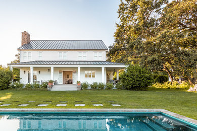 Huge farmhouse two-story exterior home photo in San Francisco