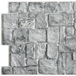 Dundee Deco - Grey Old Stone 3D Wall Panels, Set of 5, Covers 26.4 Sq Ft - Dundee Deco's 3D Falkirk Retro are lightweight 3D wall panels that work together through an automatic pattern repeat to create large-scale dimensional walls of any size and shape. Dundee Deco brings a flowing, soothing texture with a touch of luxury. Wall panels work in multiples to create a continuous, uninterrupted dimensional sculptural wall. You can cover an existing wall with wall tiles or disguise wallpaper or paneled wall. These modern wall tiles create a sculptural and continuous dimensional surface to any room setting through patterning. Dundee Deco tile creates a modern seamless pattern on a feature wall or art piece.