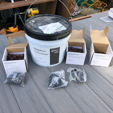 Timbertech composite deck around a pool