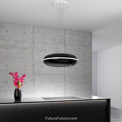 30&Prime; Orbit Black Island Range Hood - Range Hoods And Vents