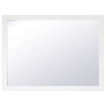 Anderson Rectangle Vanity Mirror, 48", White
