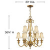 Hinkley Plantation Large Two Tier, Burnished Brass