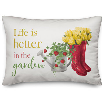 Life Better, Garden 5 14x20 Spun Poly Pillow