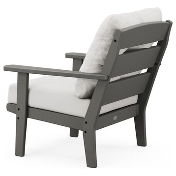 Lakeside Deep Seating Chair, Black/Gray Mist